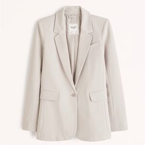 Abercrombie Classic Suiting Blazer - Light Taupe XS